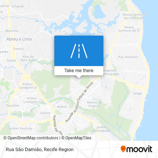 Rua São Damião map