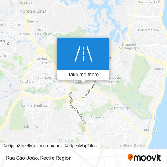 Rua São João map