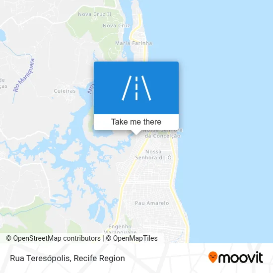 Rua Teresópolis map