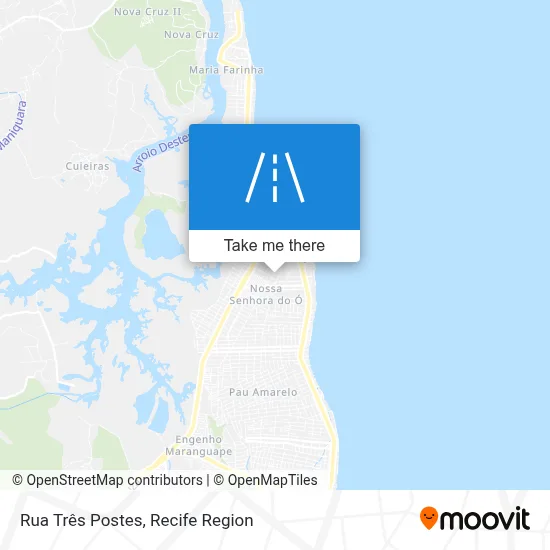 Rua Três Postes map