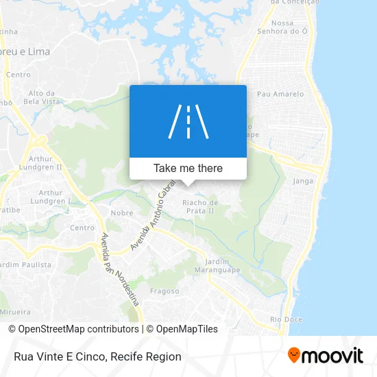 Rua Vinte E Cinco map
