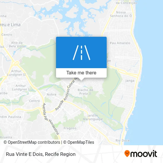 Rua Vinte E Dois map