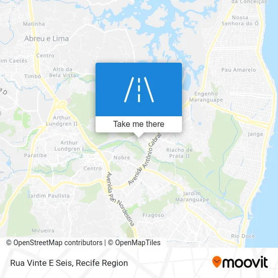 Rua Vinte E Seis map