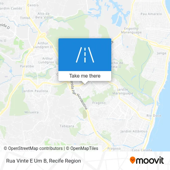 Rua Vinte E Um B map