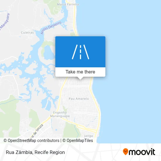 Rua Zâmbia map