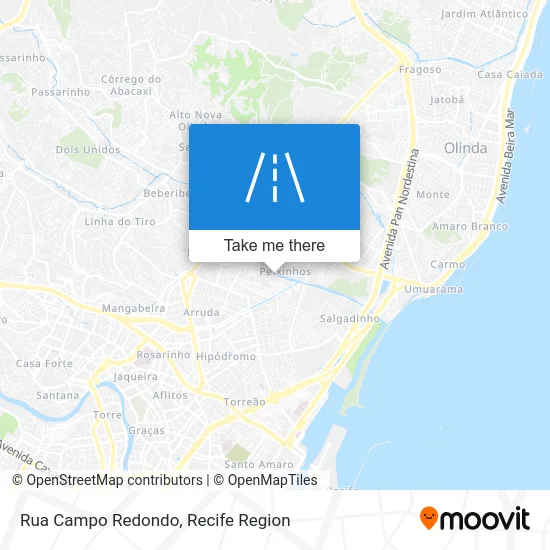 Rua Campo Redondo map