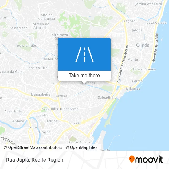 Rua Jupiá map