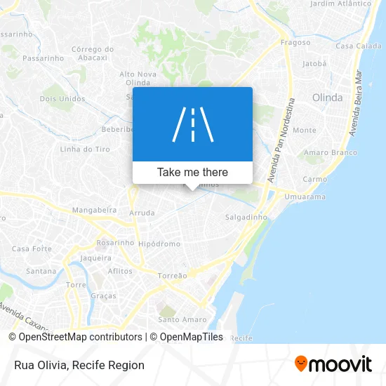 Rua Olivia map