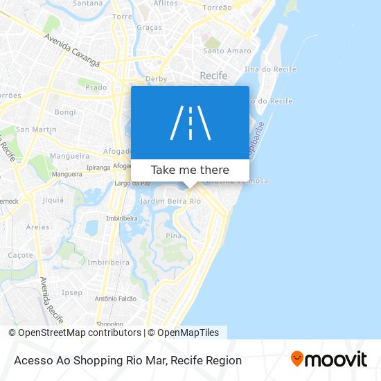 Mapa Acesso Ao Shopping Rio Mar