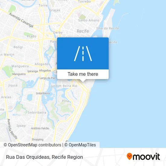 Rua Das Orquídeas map