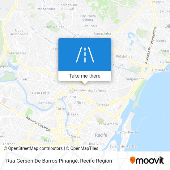 Rua Gerson De Barros Pinangé map
