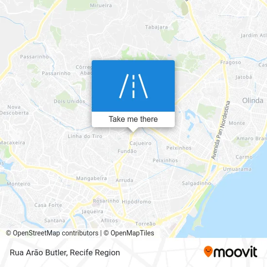 Rua Arão Butler map