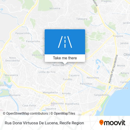 Rua Dona Virtuosa De Lucena map