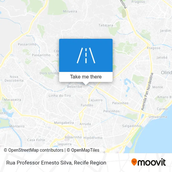 Rua Professor Ernesto Silva map