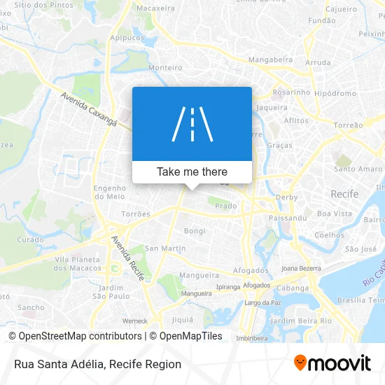Rua Santa Adélia map