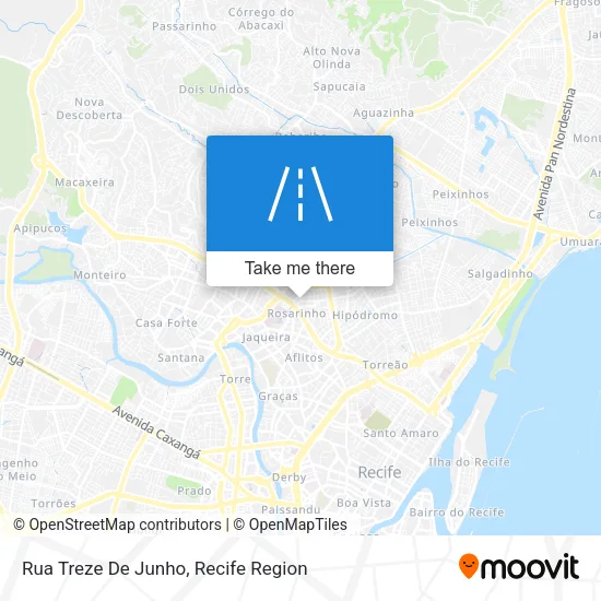 Rua Treze De Junho map