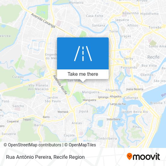 Rua Antônio Pereira map