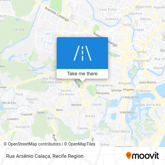Rua Arsênio Calaça map