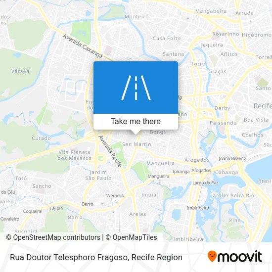 Rua Doutor Telesphoro Fragoso map