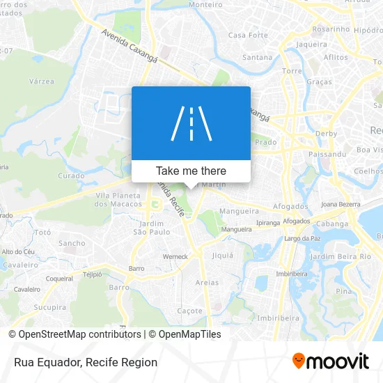Rua Equador map