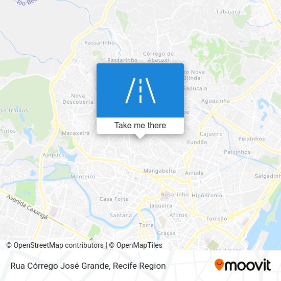 Rua Córrego José Grande map