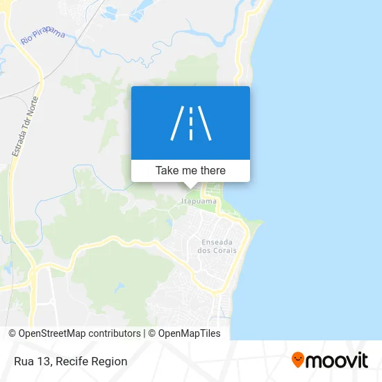 Rua 13 map