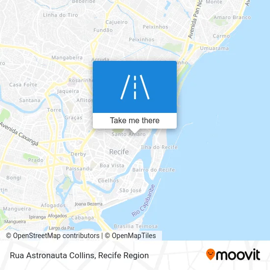 Rua Astronauta Collins map