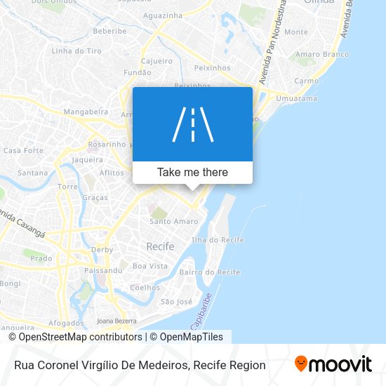 Rua Coronel Virgílio De Medeiros map