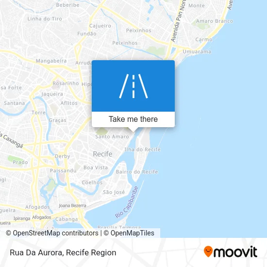 Rua Da Aurora map