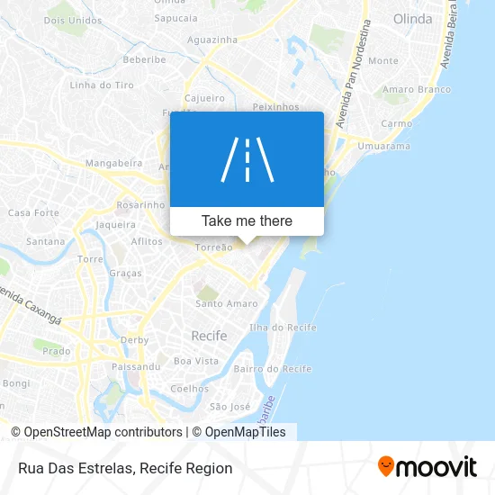 Rua Das Estrelas map