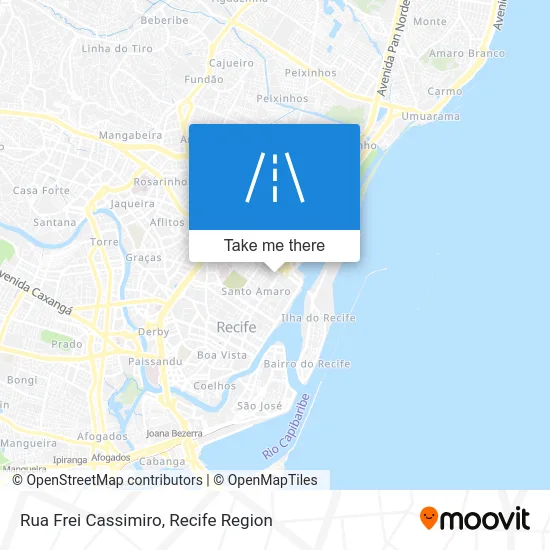 Rua Frei Cassimiro map