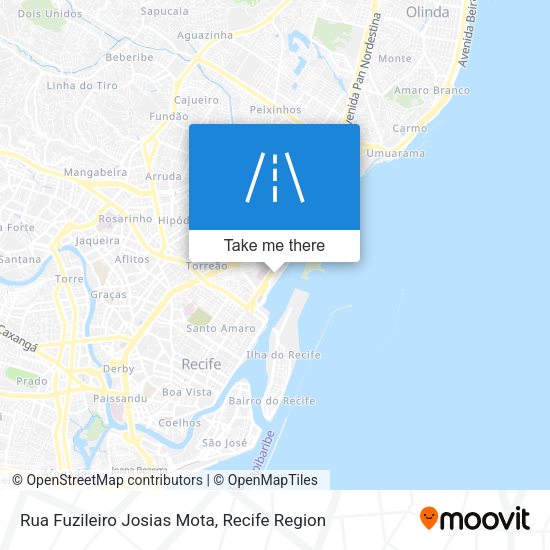 Rua Fuzileiro Josias Mota map