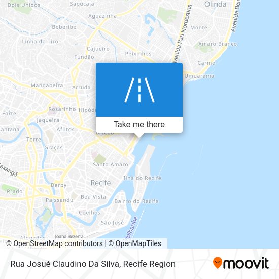 Rua Josué Claudino Da Silva map