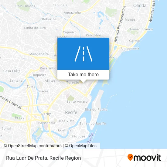 Rua Luar De Prata map