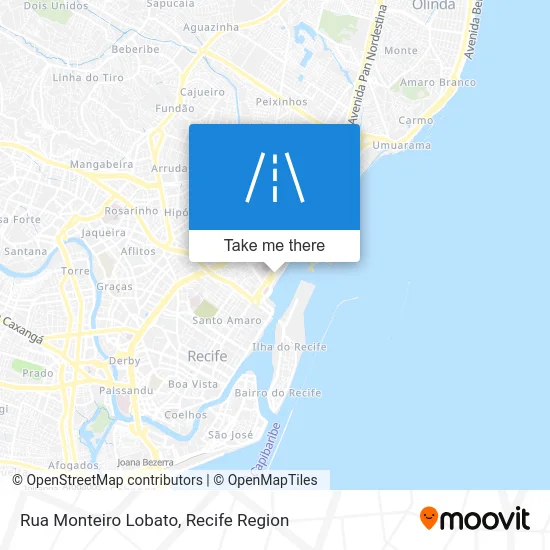 Rua Monteiro Lobato map