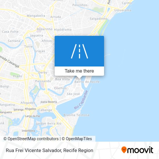 Rua Frei Vicente Salvador map