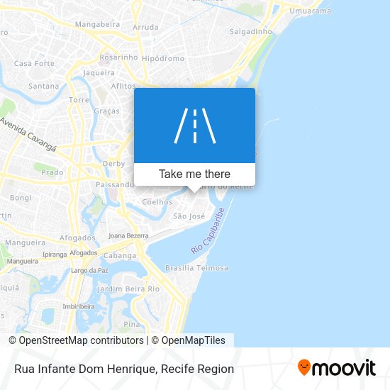 Rua Infante Dom Henrique map