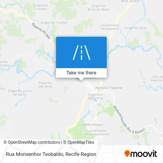 Rua Monsenhor Teobaldo map