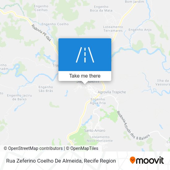 Rua Zeferino Coelho De Almeida map