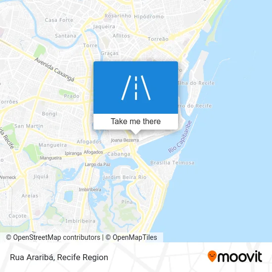 Rua Araribá map