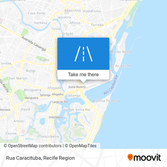 Rua Caracituba map
