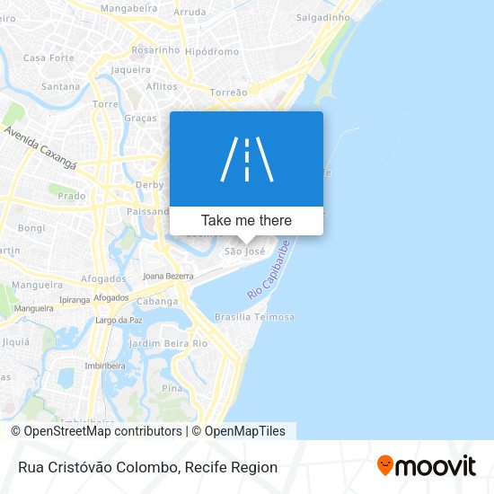 Rua Cristóvão Colombo map