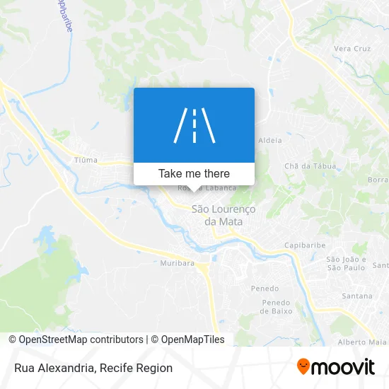 Rua Alexandria map