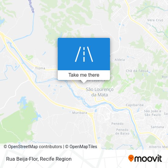 Rua Beija-Flor map