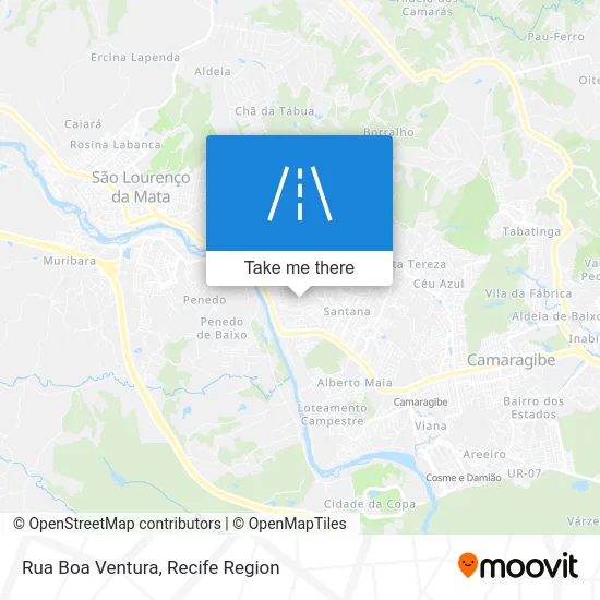 Rua Boa Ventura map