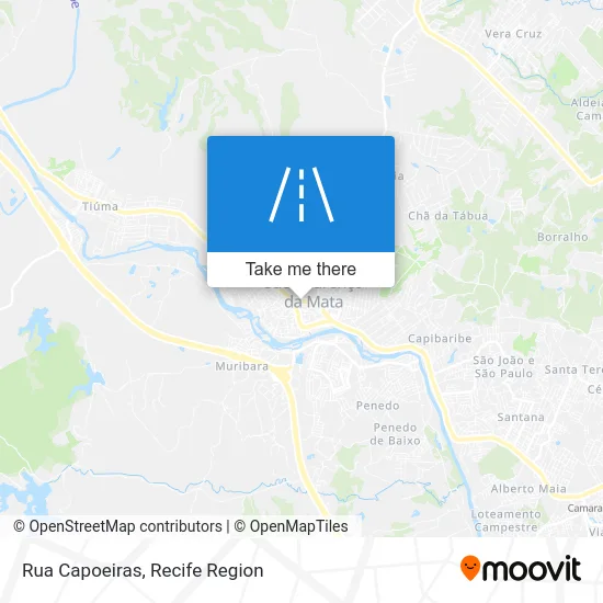 Rua Capoeiras map