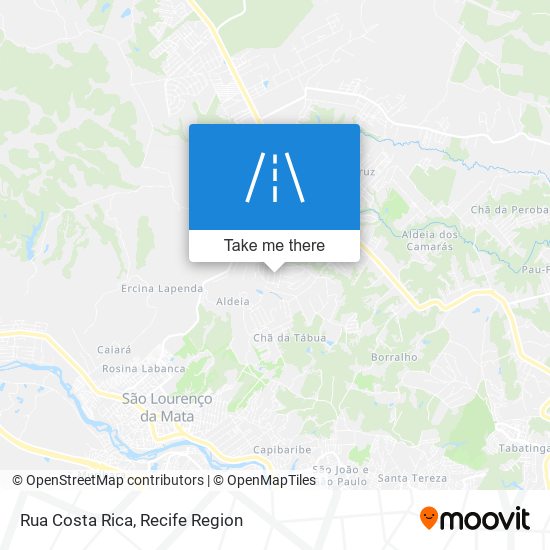 Rua Costa Rica map