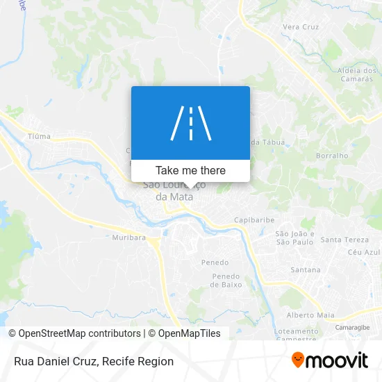 Rua Daniel Cruz map