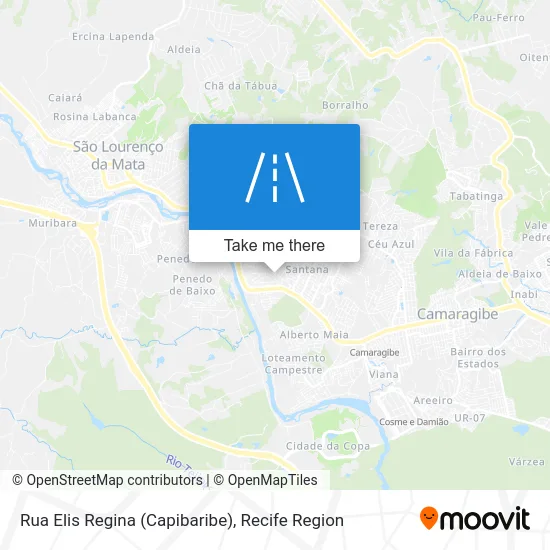 Rua Elis Regina (Capibaribe) map