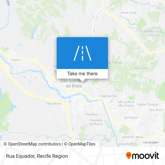 Rua Equador map